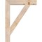 Ekena Millwork Traditional Block Smooth Bracket, Douglas Fir, 3 1/2"W x 24"D x 32"H BKT04X24X32TRA05SDF - alternate 3